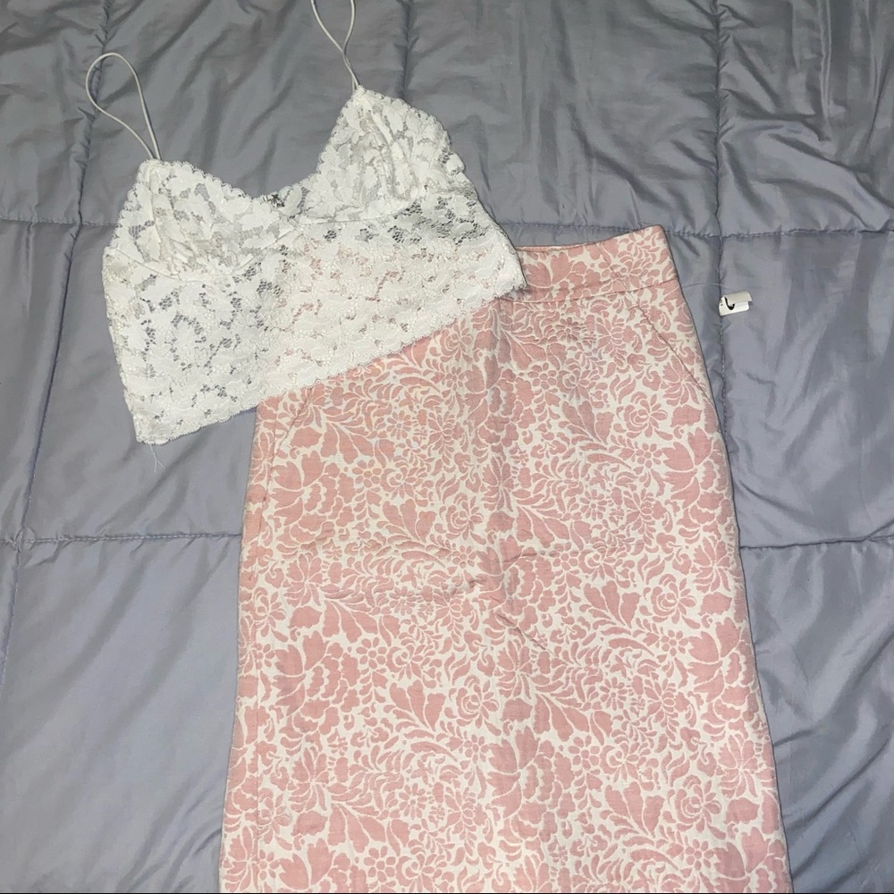 NWT Brocade Pencil Skirt